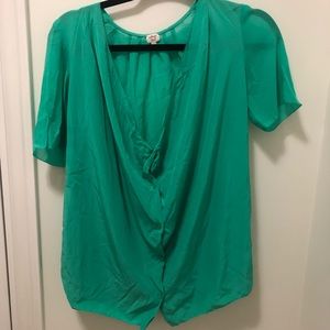 Aritzia silk blouse